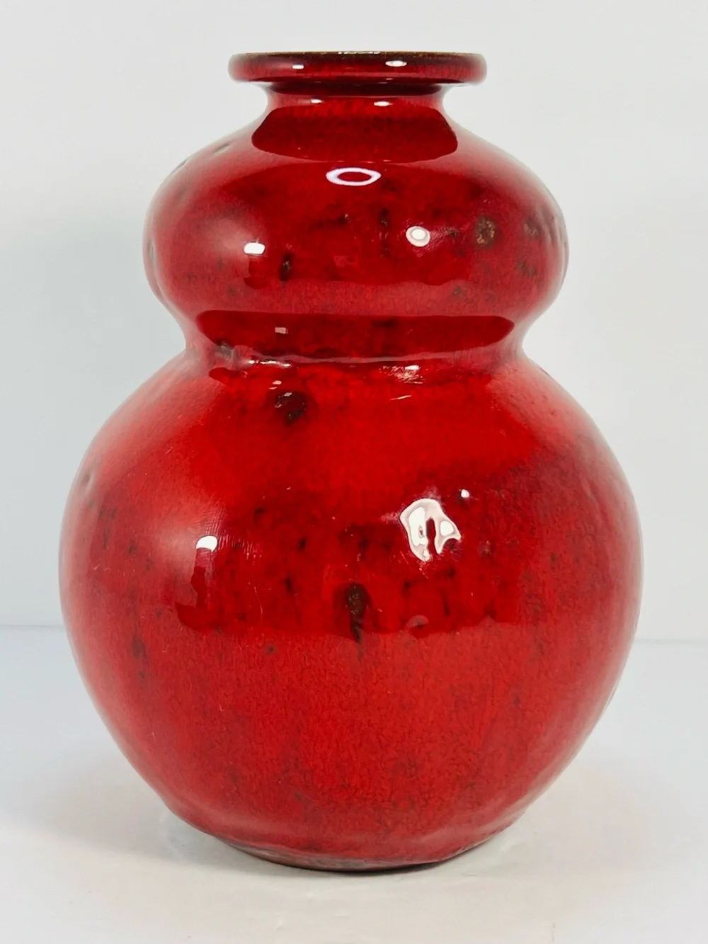 Red Ceramic Double-Gourd Vase - Home Accents‎